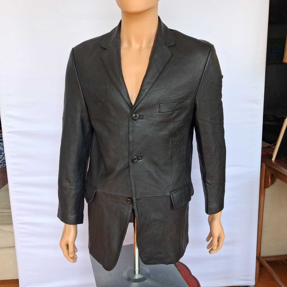 Men's Leather Stafford Blazer size: S